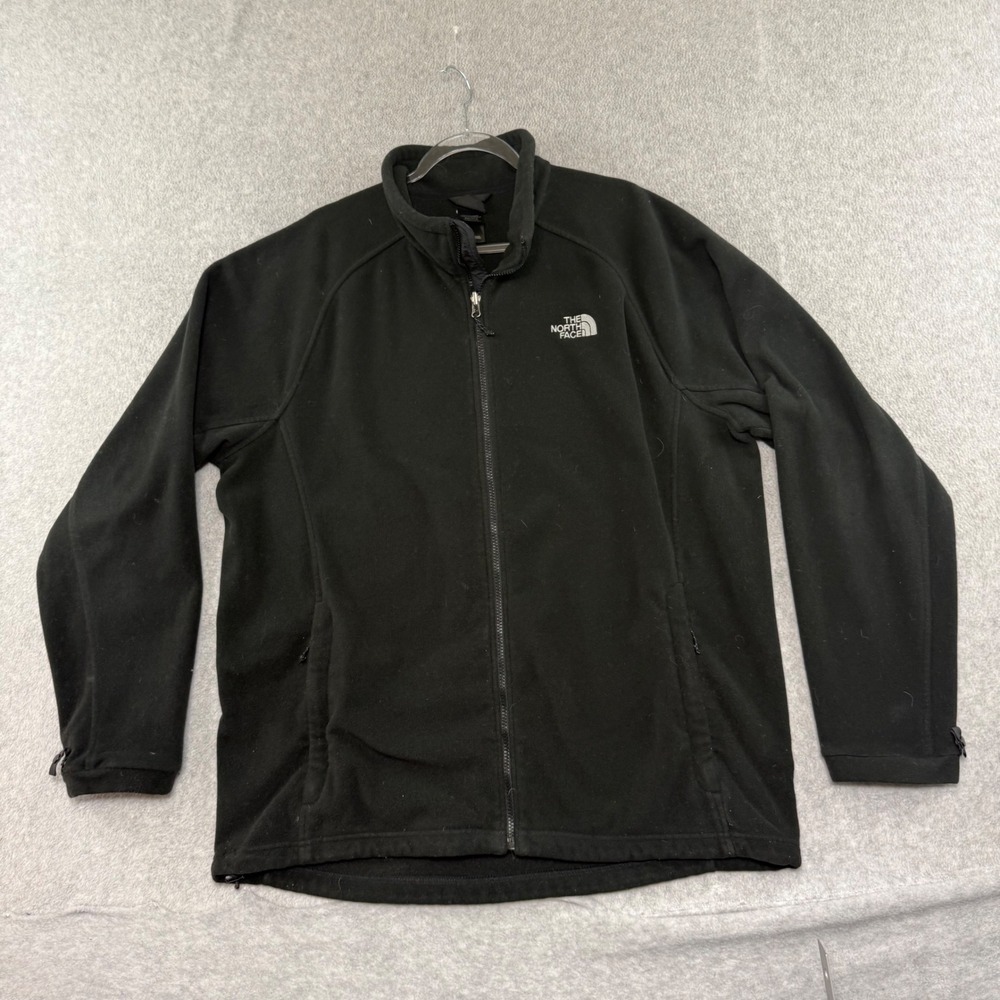 The North Face Fleece Jacket Mens XXL Black Full Zip Autumn Winter Outdoor